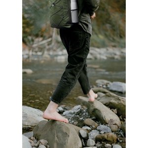 600D RPET polyester backpack — HIGE