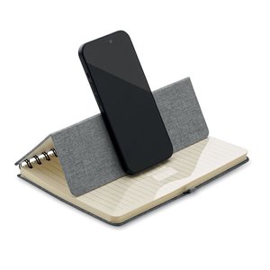 A5 notebook with phone holder — STRATA