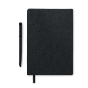 A5 PU notebook with pen — NOTA - Back View