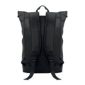 Laptop 15" roll top PU backpack — LAPTOSA