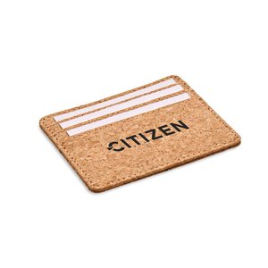 Cork cardholder with RFID