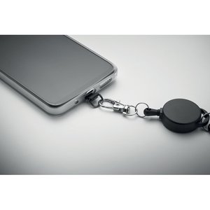Retractable phone holder