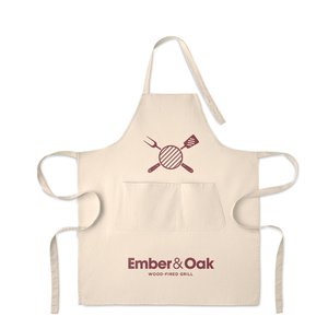 Organic cotton apron 240 gr/m²