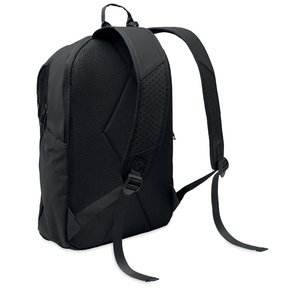 15" soft PU laptop backpack — KOROVIN - Back View