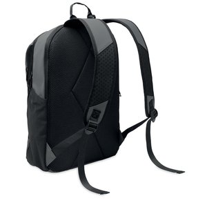 15" soft PU laptop backpack — KOROVIN - Back View