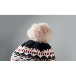 Knitted beanie with ear flap — YULONG