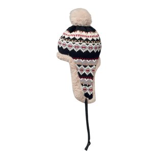 Knitted beanie with ear flap — YULONG