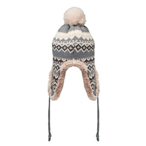 Knitted beanie with ear flap