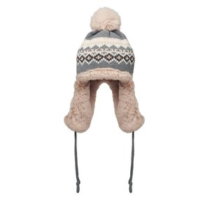 Knitted beanie with ear flap