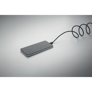 Braided magnetic cable in RPET