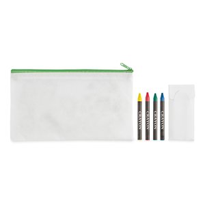 Pencil case with 4 crayons — CRAY