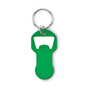 Recycled aluminium bottle opener k — CLAVE - Back View