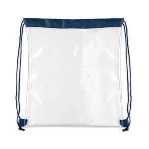 Transparent drawstring bag