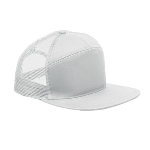 7 panel flat visor cap — BEAD