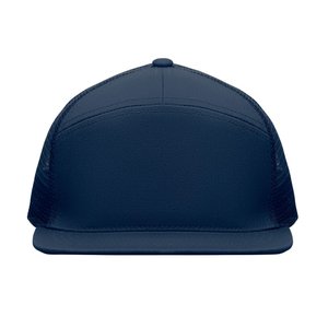 7 panel flat visor cap — BEAD - Back View