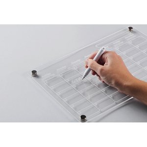 Magnetic acrylic planner