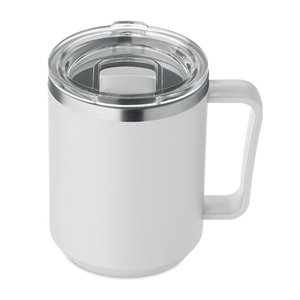 Double wall mug 400ml — COCOA - Back View