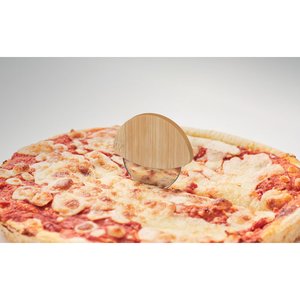 Round bamboo pizza cutter — NAPOL