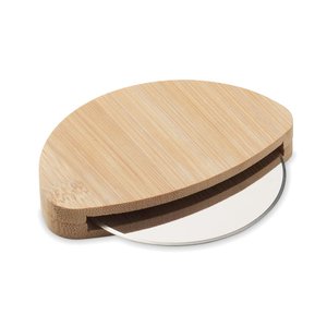 Round bamboo pizza cutter — NAPOL