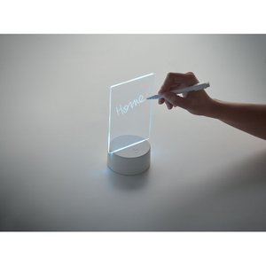 Light-up LED memo board