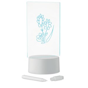 Light-up LED memo board