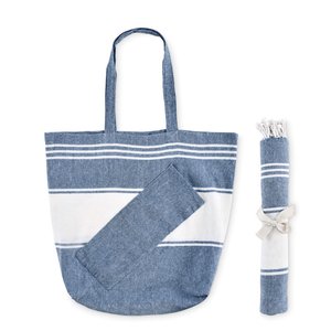 Beach bag with hammam towel — HUMMUM - Back View