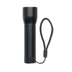 Aluminium rechargeable torch — LUMEZO - Back View
