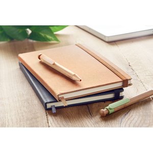 Recycled PU A5 lined notebook — BAOBAB