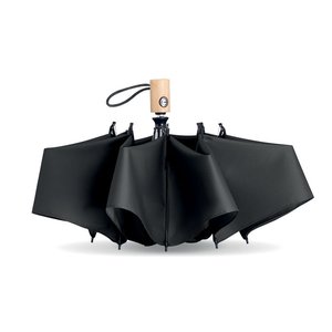 23 inch 190T RPET umbrella — LEEDS - Back View