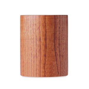 Oak wooden mug 280 ml — TRAVIS - Back View