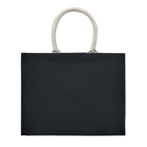 Jute bag with cotton handle — AURA - Back View