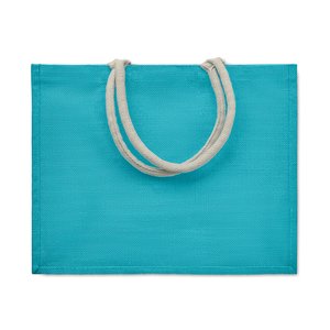 Jute bag with cotton handle