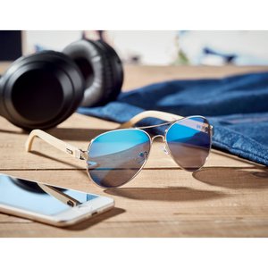 Bamboo sunglasses in pouch — HONIARA