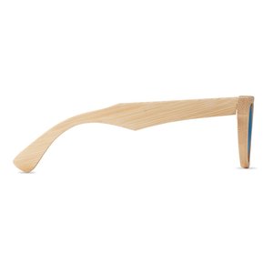Sunglasses and case in bamboo — WANAKA - Back View