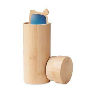 Sunglasses and case in bamboo — WANAKA