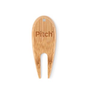 Bamboo golf divot tool — BOGEY