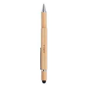 Spirit level pen in bamboo — TOOLBAM