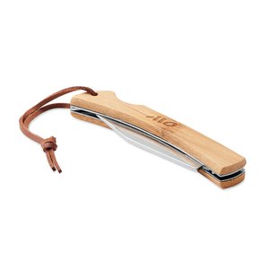 Foldable knife in bamboo — MANSAN
