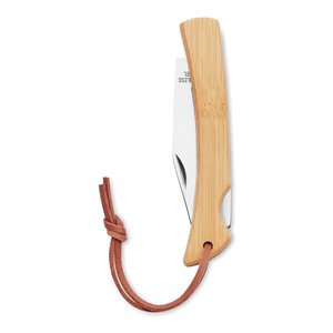 Foldable knife in bamboo — MANSAN