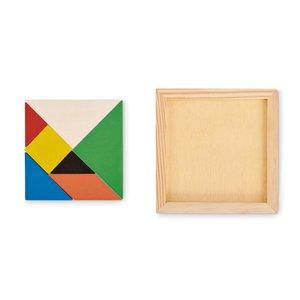 Tangram puzzle in wood — TANGRAM - Back View
