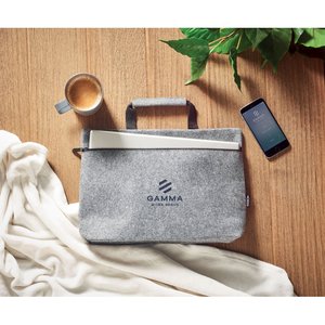 RPET felt zippered laptop bag — TAPLA
