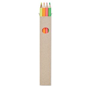 4 highlighter pencils in box