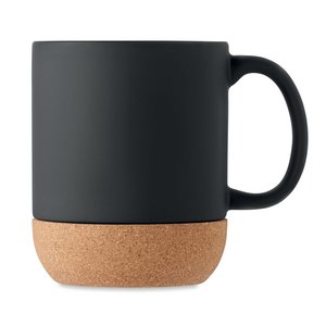 Matt ceramic cork mug 300 ml — MATT - Back View
