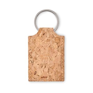 Rectangular cork key ring — CONCON - Back View
