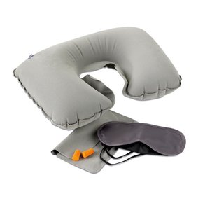 Set w/ pillow eye mask plugs — TRAVELPLUS - Back View
