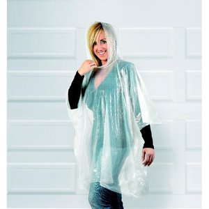 Poncho in round container