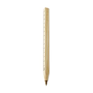 Wooden ruler pen — WOODAVE - Back View