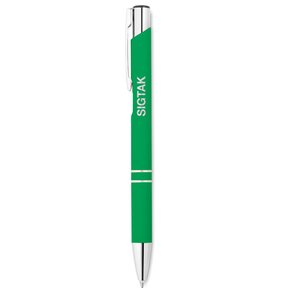 Ball pen in rubberised finish — AOSTA