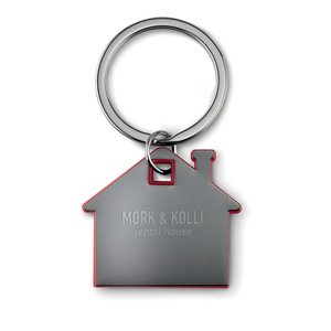House shape plastic key ring — IMBA