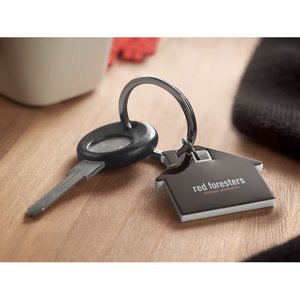 House shape plastic key ring — IMBA